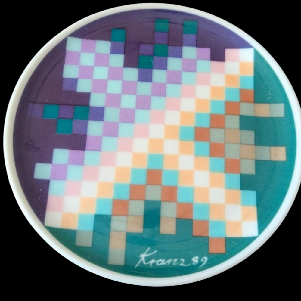 1989 Lufthansa Coaster Geometric Design By Kurt Kranz
